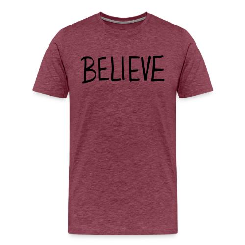 Believe (on Gold) - Men's Premium T-Shirt