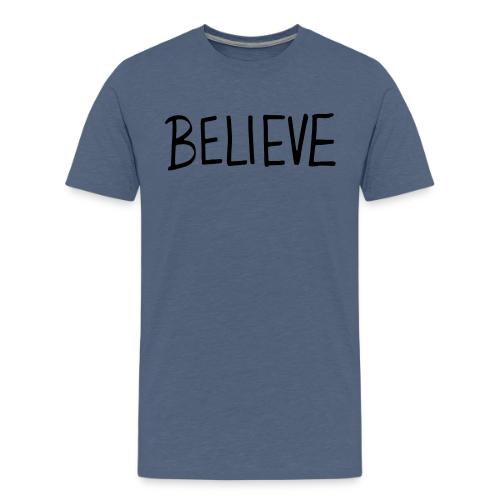 Believe (on Gold) - Men's Premium T-Shirt