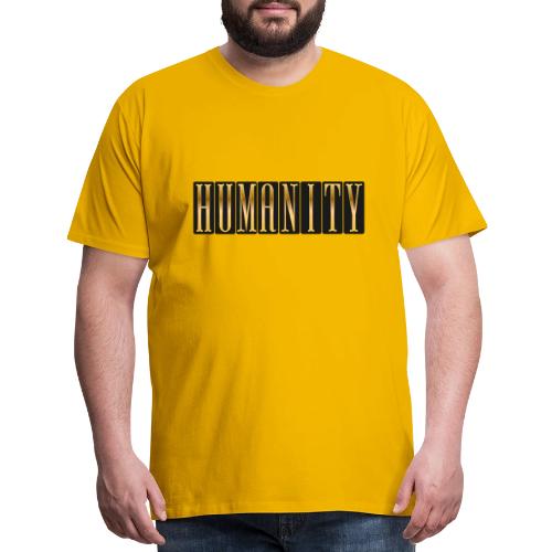 Golden Humanity Statement - Men's Premium T-Shirt