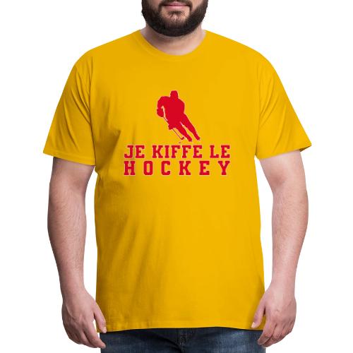 I love hockey - Men's Premium T-Shirt