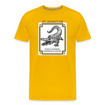Tomorrow's leaders - Men's Premium T-Shirt - sun yellow - Front - Liam (192cm)