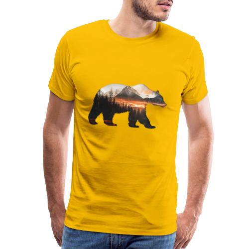 Canada Bear: fiery tones - Men's Premium T-Shirt