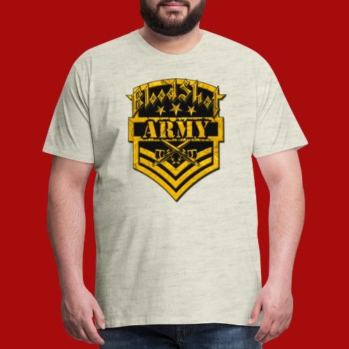 BloodShot ARMYLogo Gold /Black - Men's Premium T-Shirt