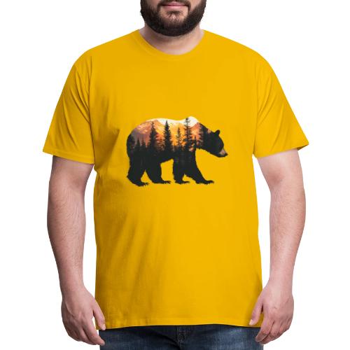 Bear: Sunset Guardian - Men's Premium T-Shirt