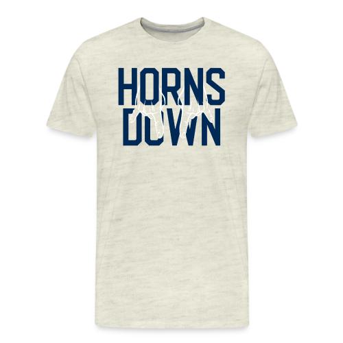 Horns Down (On Gold) - Men's Premium T-Shirt