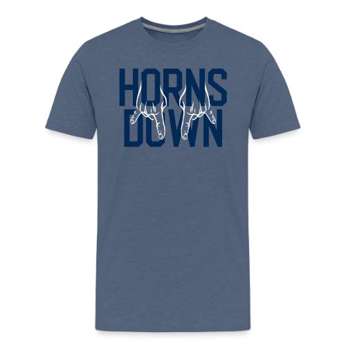 Horns Down (On Gold) - Men's Premium T-Shirt