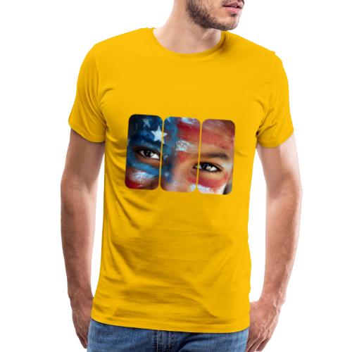USA: Eyes of the Flag - Men's Premium T-Shirt