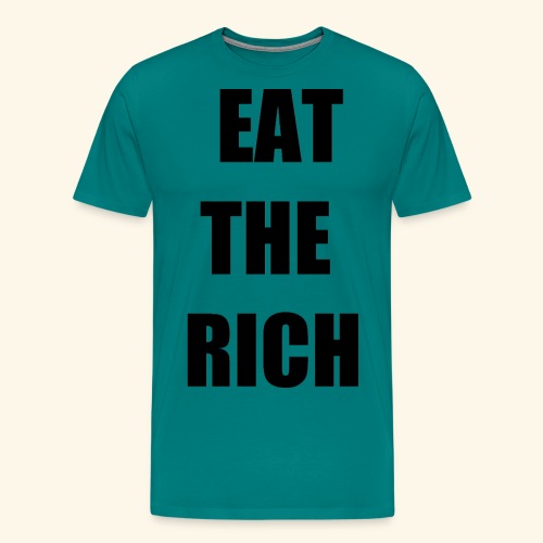 eat the rich blk - Men's Premium T-Shirt