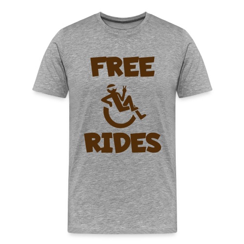 This wheelchair user gives free rides - Men's Premium T-Shirt