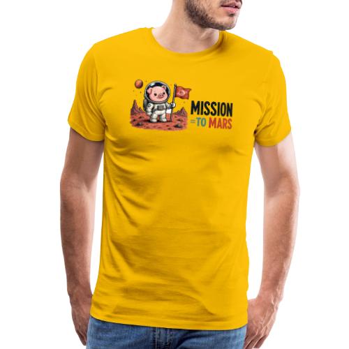 Mission To Mars Space Pig - Men's Premium T-Shirt