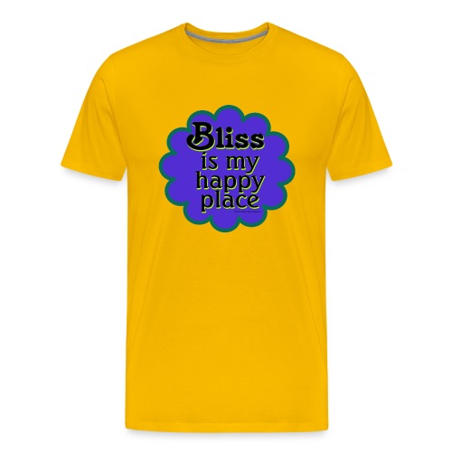Bliss is My Happy Place (patch) - Men's Premium T-Shirt