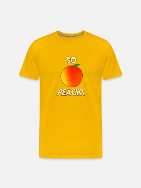 So Peachy - Men's Premium T-Shirt - sun yellow