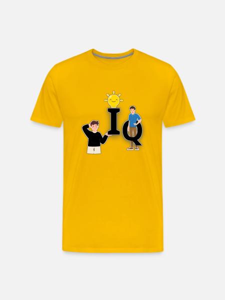 IQ - Men's Premium T-Shirt - sun yellow