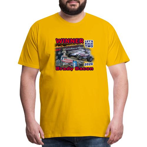 Brady Bacon #LetsRaceTwo Winner - Men's Premium T-Shirt