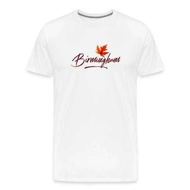 Birmingham for shirt with leaf