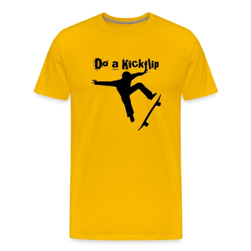 Do a kickflip skater graphic - Men's Premium T-Shirt