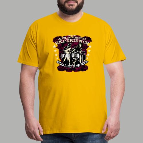 Grappling X Straight Raw MMA - Men's Premium T-Shirt