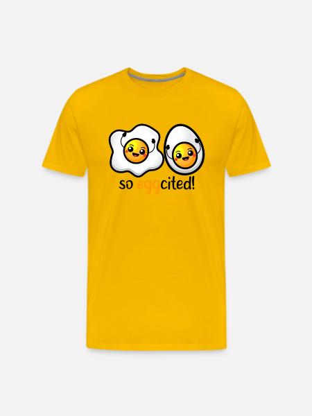 So Eggcited - Men's Premium T-Shirt - sun yellow