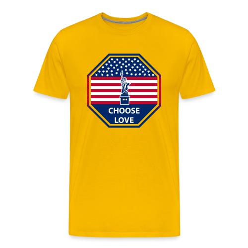 Stars and Stripes Choose Love t-shirt - Men's Premium T-Shirt