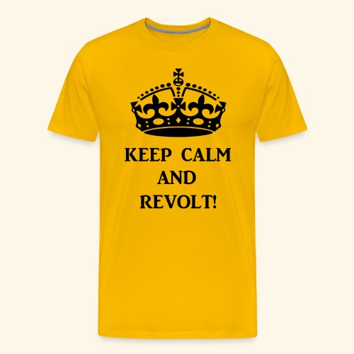 keepcalmrevoltblk - Men's Premium T-Shirt