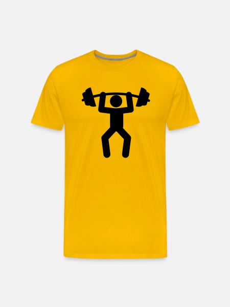 weightlifting - Men's Premium T-Shirt - sun yellow