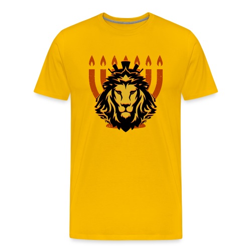 Lion and the Seven Candlesticks - Men's Premium T-Shirt