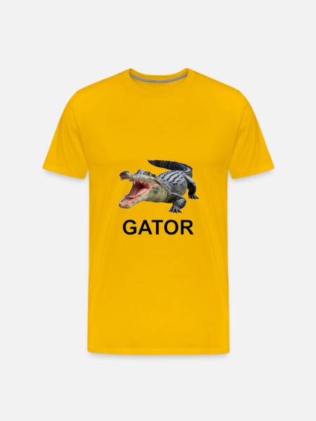 Gator shirt - Men's Premium T-Shirt - sun yellow