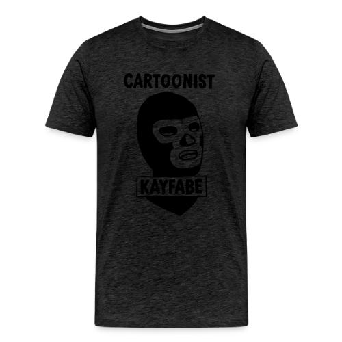 Cartoonist Kayfabe Wrestling Mask - Men's Premium T-Shirt