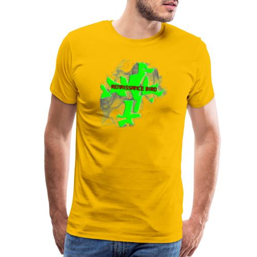 renaissance bird green 2 blue logo firebird 20201 - Men's Premium T-Shirt