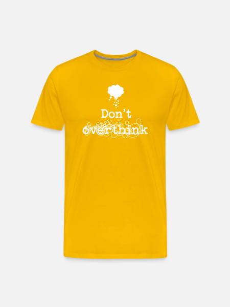 Expressive Mindset Statement T-Shirt - Men's Premium T-Shirt - sun yellow
