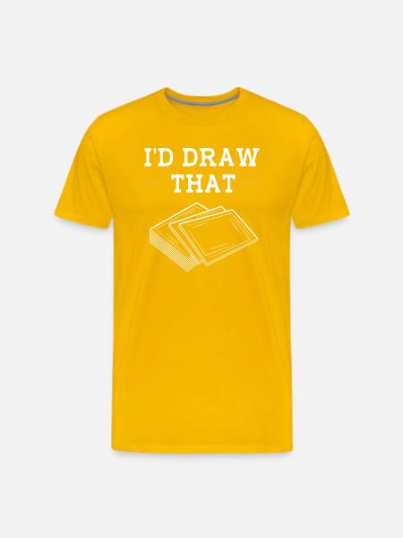 Card Player Trading Card Game - Men's Premium T-Shirt - sun yellow