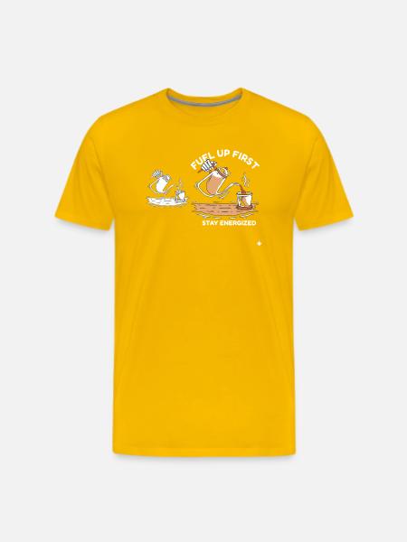 Fuel Up First Stay Energized - Men's Premium T-Shirt - sun yellow