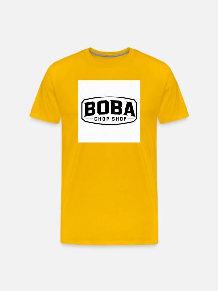 Boba Chop Shop Logo - Men's Premium T-Shirt - sun yellow