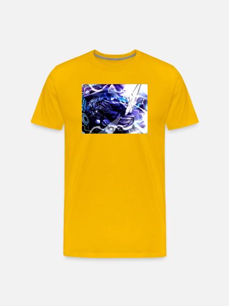 Moonlit Oni Blade - Men's Premium T-Shirt - sun yellow