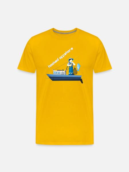 Hooked_Offshore - Men's Premium T-Shirt - sun yellow
