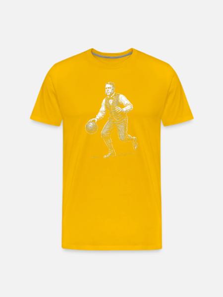 Chester A Arthur Basketball - Men's Premium T-Shirt - sun yellow