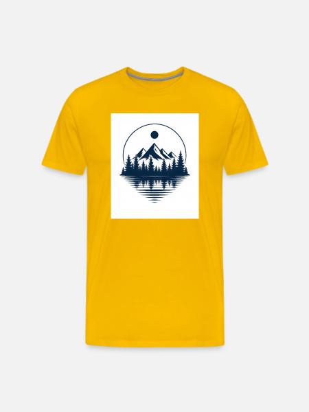 Silent Pines - Men's Premium T-Shirt - sun yellow