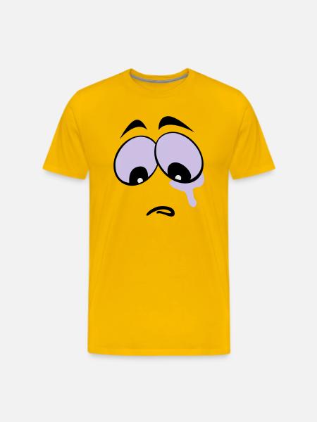 Sad Face - Men's Premium T-Shirt - sun yellow