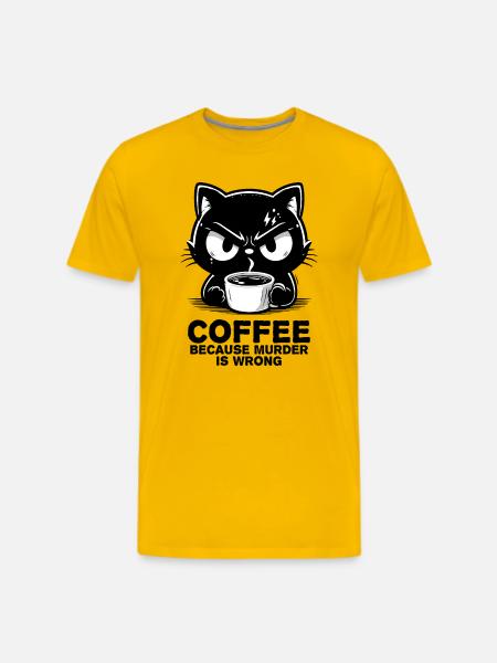 Murder is wrong - Men's Premium T-Shirt - sun yellow