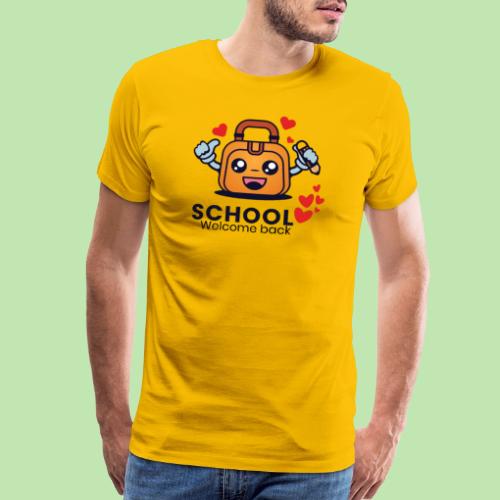 first day of school outfit- school Welcome back - Men's Premium T-Shirt