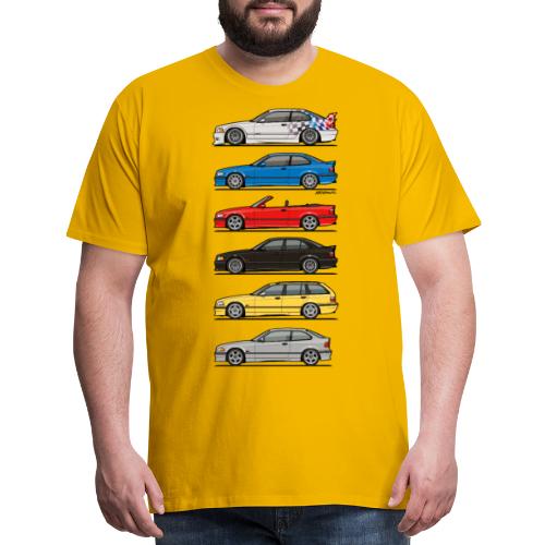 Stack of E36 Variants - Men's Premium T-Shirt