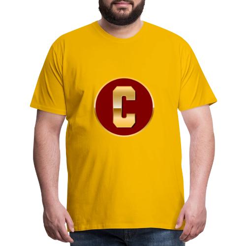 Letter C – Capital Varsity Alphabet Monogram - Men's Premium T-Shirt