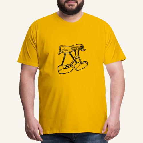 Climbing Harness - Black - Men's Premium T-Shirt