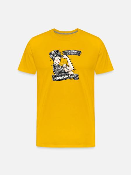 Parkinson Warrior Unbreakable - Men's Premium T-Shirt - sun yellow