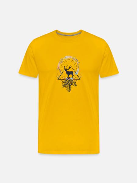 Beautiful Boho Design - Men's Premium T-Shirt - sun yellow