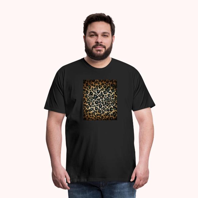 Blue Brown Black Leopard Pattern