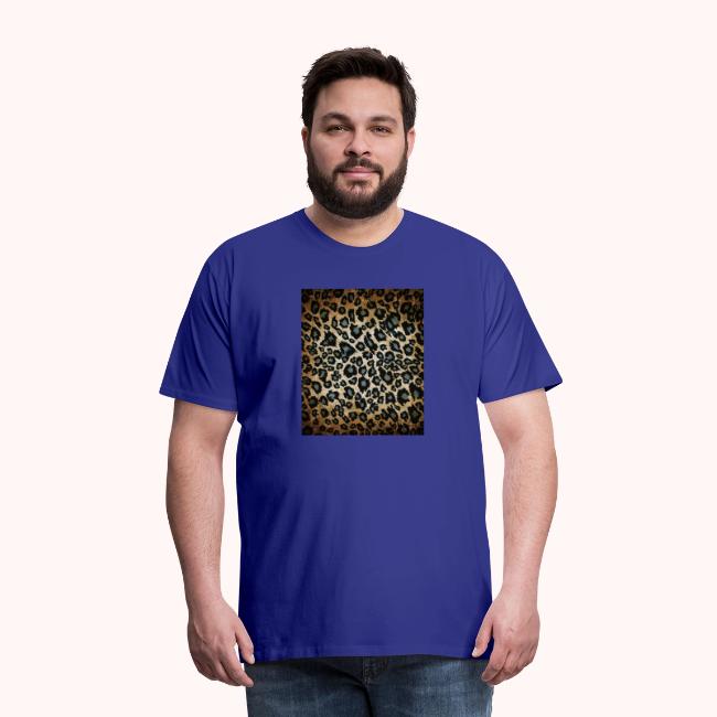 Blue Brown Black Leopard Pattern