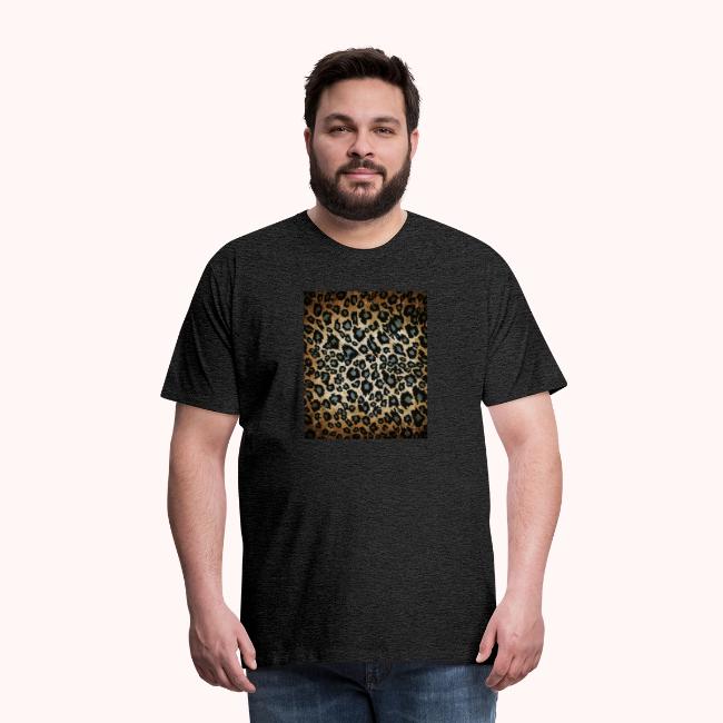 Blue Brown Black Leopard Pattern