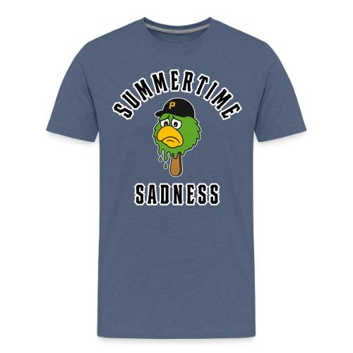Summertime Sadness (Front Only, Full, on Gold) - Men's Premium T-Shirt