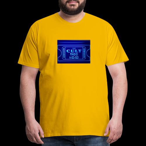 CRAGG Movie Ticket Neon Sign - Men's Premium T-Shirt